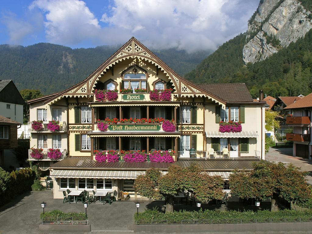 Hotel Post Hardermannli Entrelagos Exterior foto